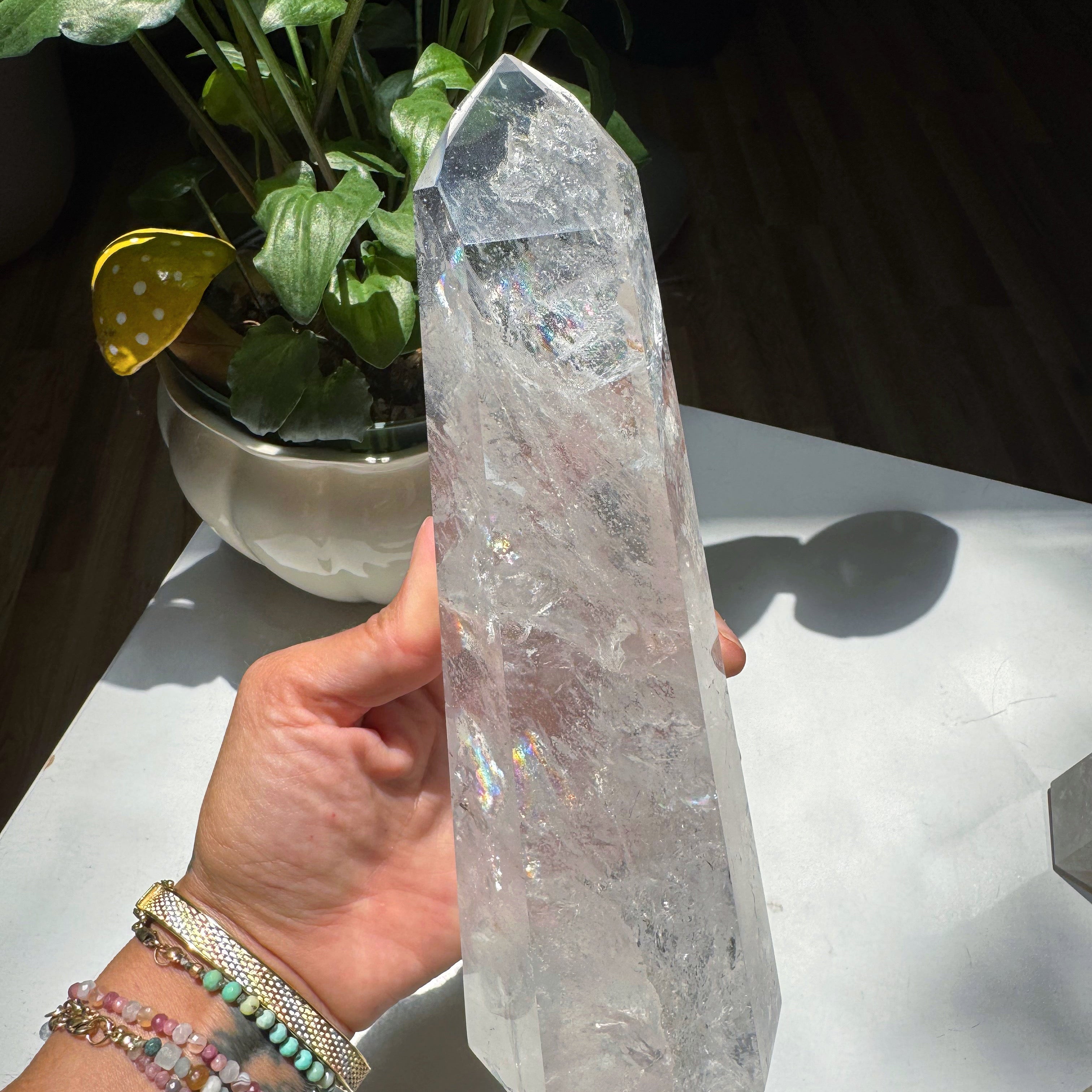 Large Clear Quartz Tower from Brazil - AA Baltic Mermaid