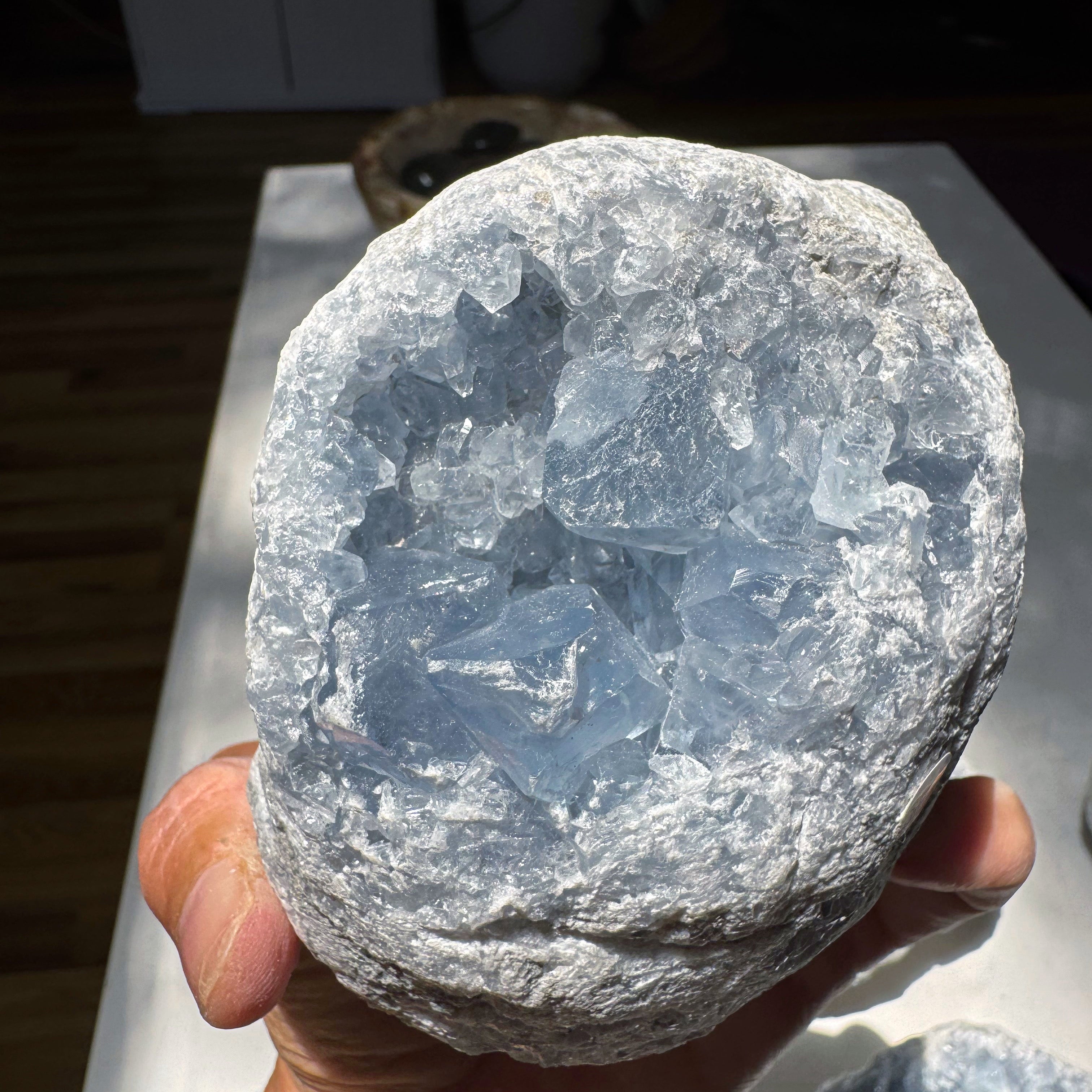 Celestite Cluster Baltic Mermaid
