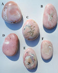 Pink Opal Palm Stones - Baltic Mermaid