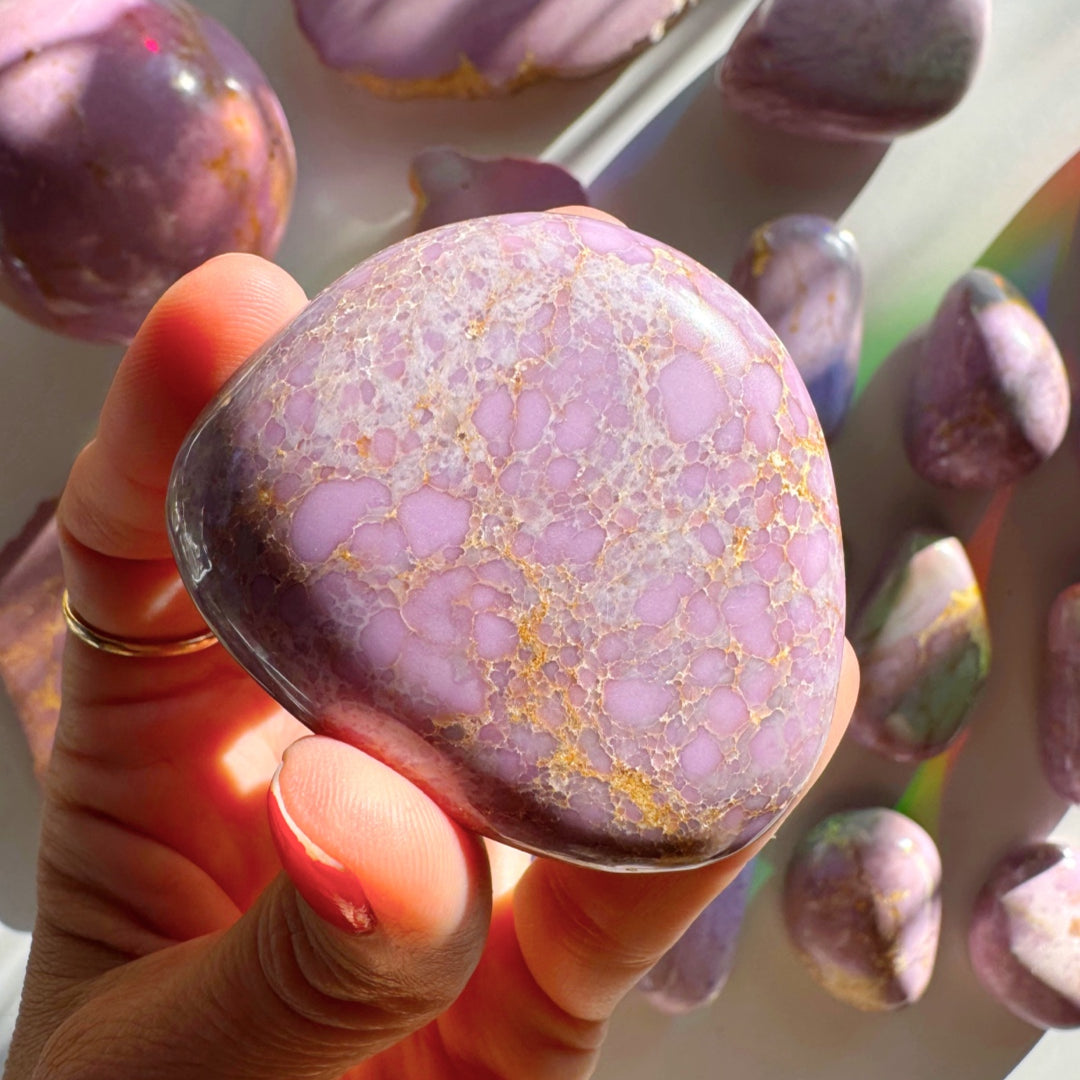 Phosphosiderite Palm Stones - AAA - Baltic Mermaid