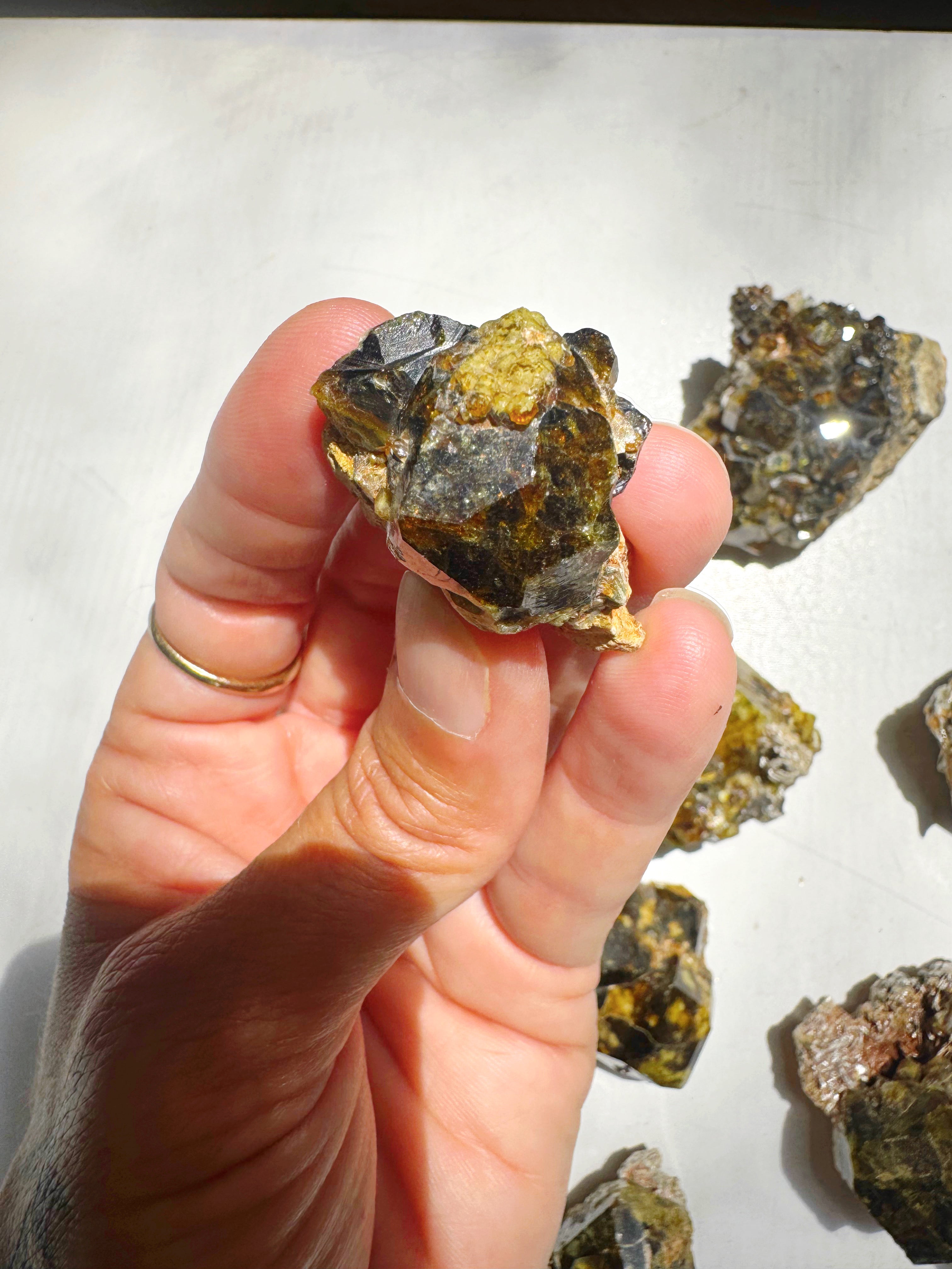 Rare Mali Green Grossular Andradite Garnet w/ Clinochlore AAA Quality Baltic Mermaid