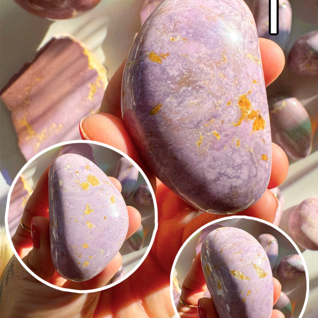 Phosphosiderite Palm Stones - AAA - Baltic Mermaid