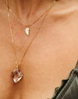 AAA Rose de France Amethyst Pendant 14k Gold Filled Necklace Baltic Mermaid