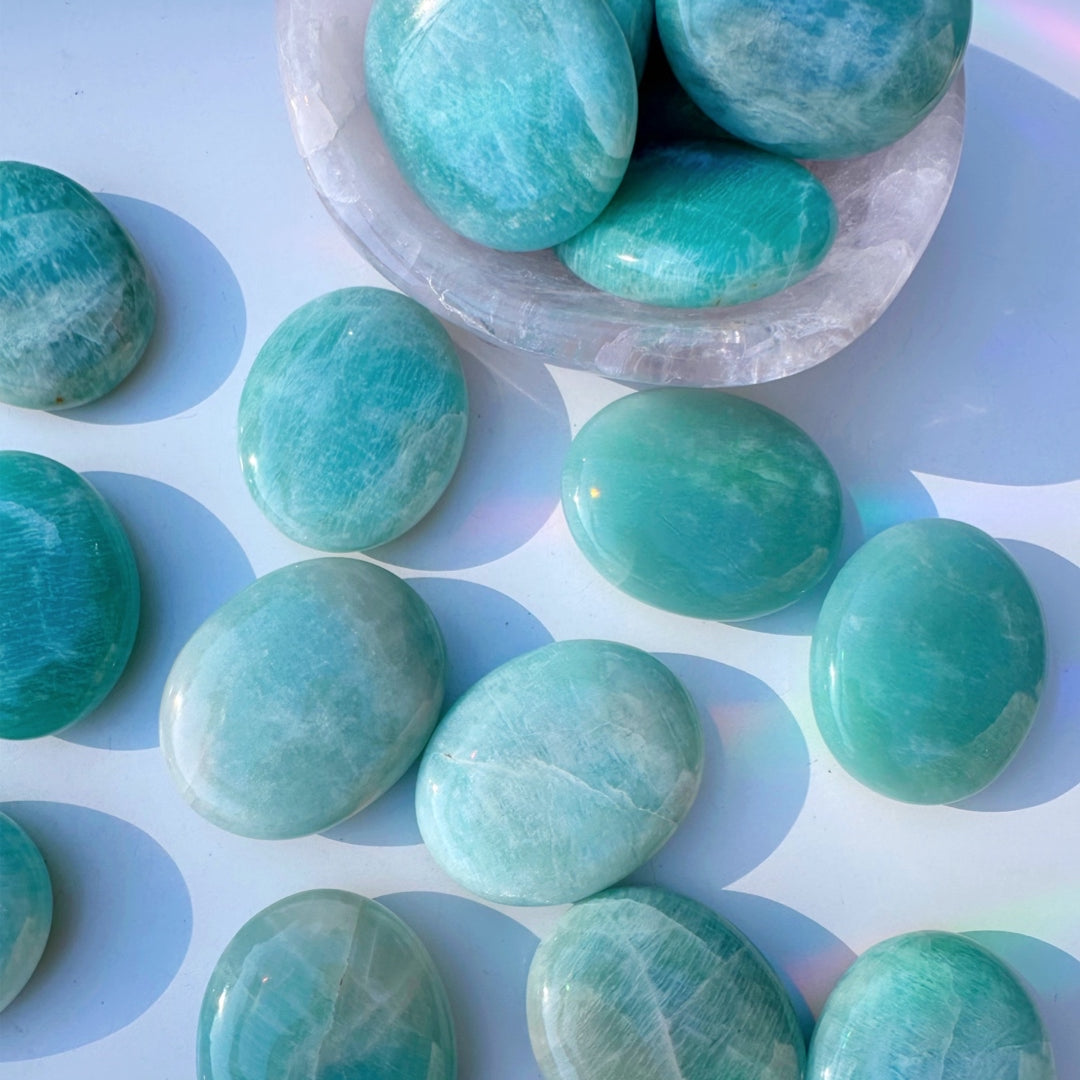 Amazonite Palm Stones - Baltic Mermaid