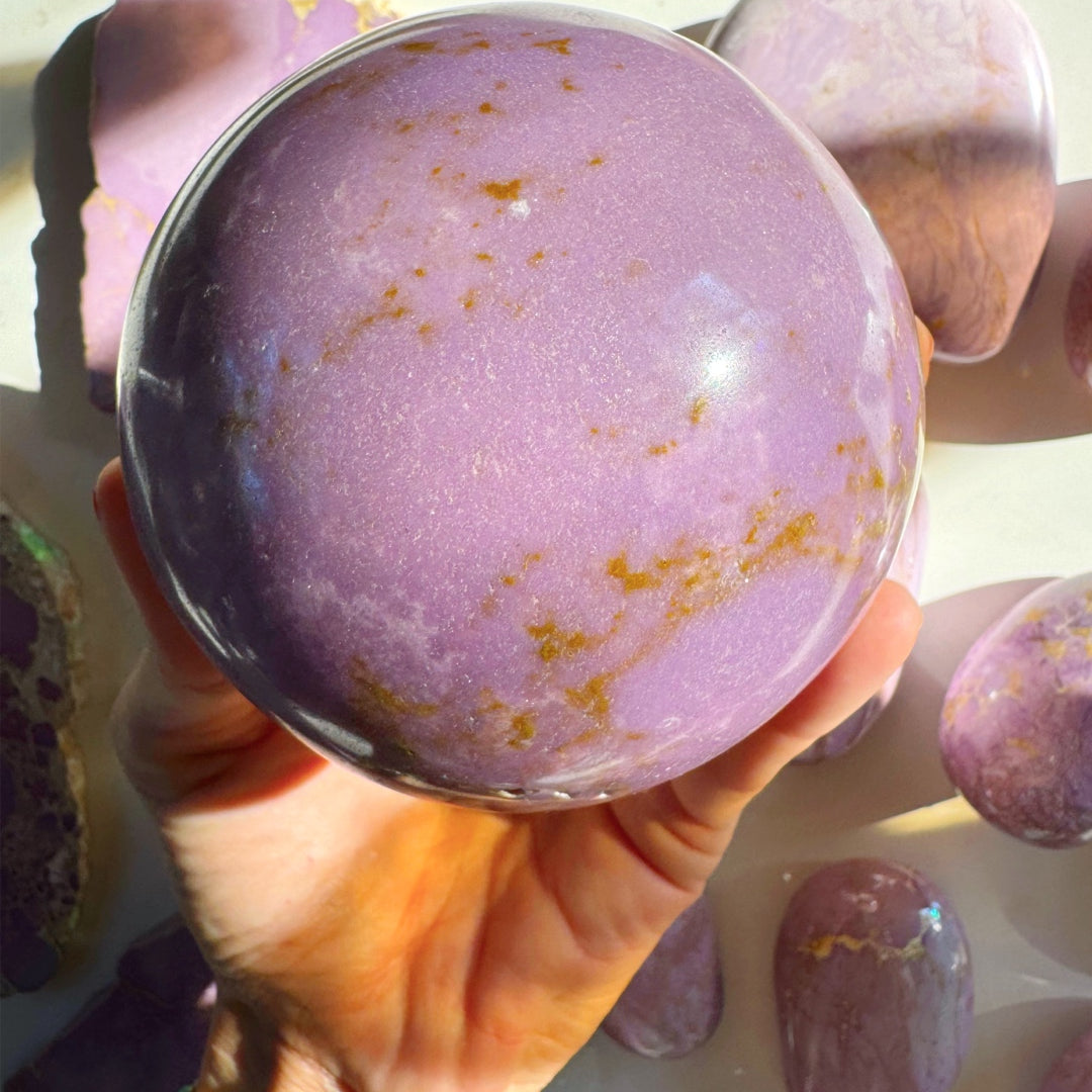 Phosphosiderite Large Sphere - AAA - Baltic Mermaid