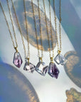 AAA Rose de France Amethyst Pendant 14k Gold Filled Necklace Baltic Mermaid