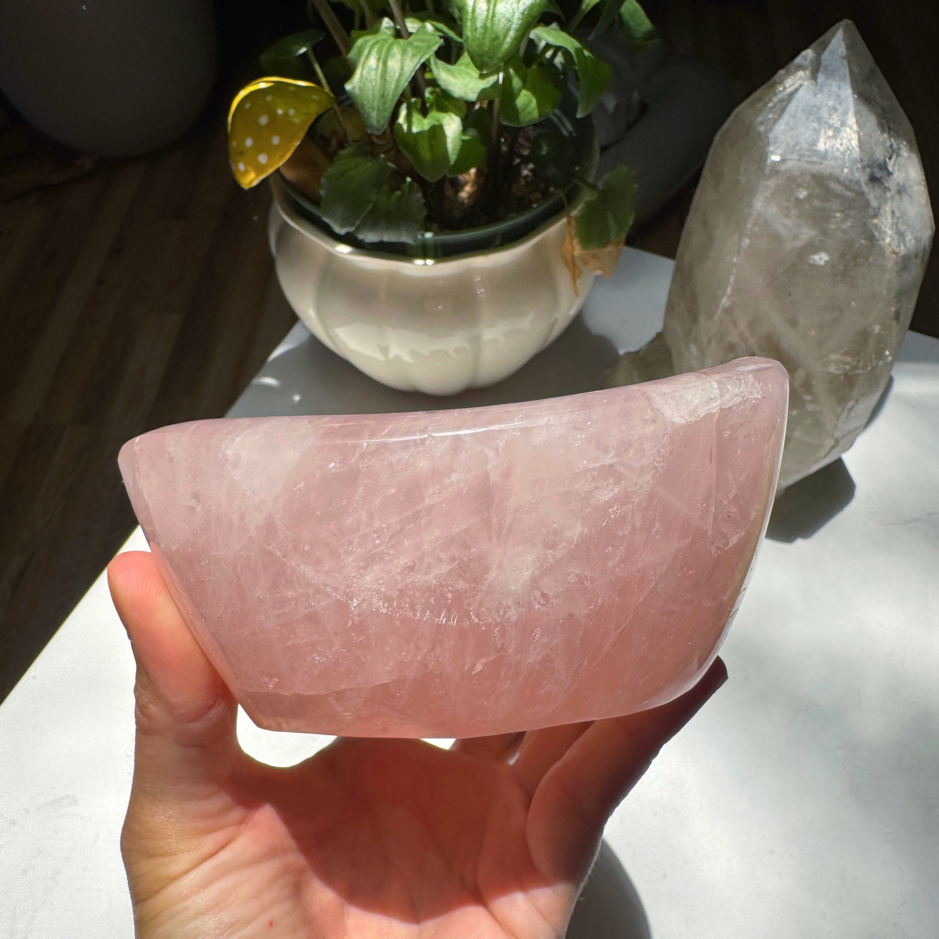 Rose Quartz Bowl Baltic Mermaid