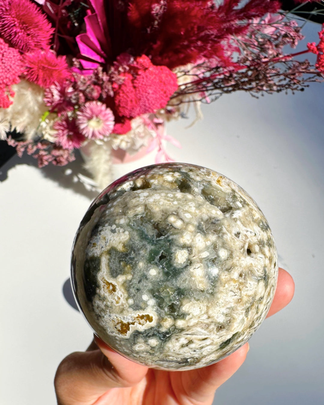 Ocean Jasper Sphere - Baltic Mermaid