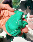 Hand Carved Malachite Frog - Baltic Mermaid