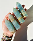 Blue Calcite Towers - Small - Baltic Mermaid