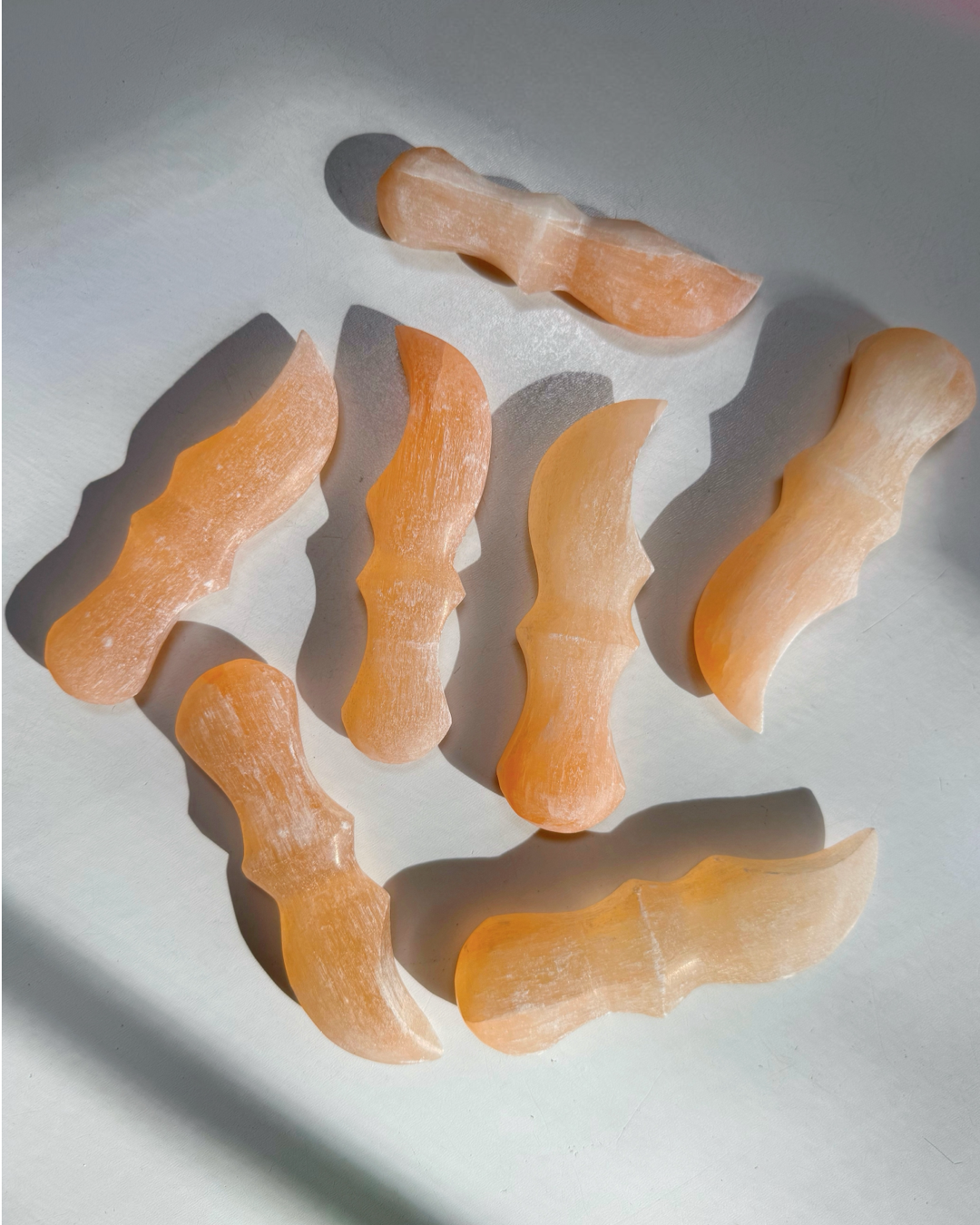 Peach Selenite Small Knife - Baltic Mermaid