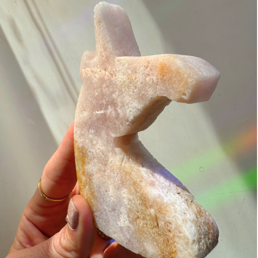 Pink Amethyst Unicorn - Baltic Mermaid