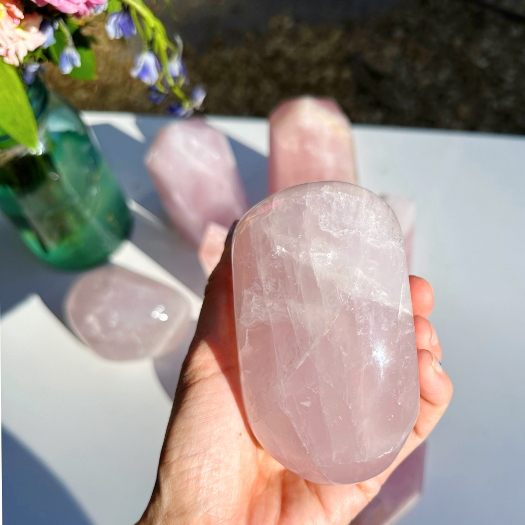 Rose Quartz Freeform - A - Baltic Mermaid