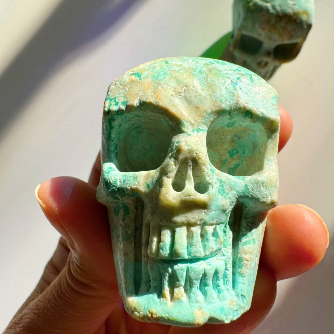 Peruvian Blue Opal Skull - Baltic Mermaid