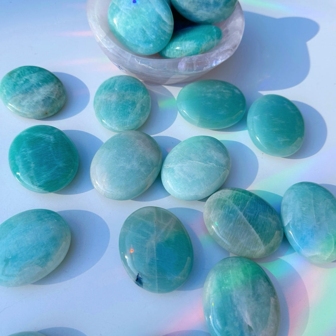 Amazonite Palm Stones - Baltic Mermaid