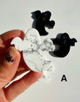 Howlite & Black Obsidian Ghosts - Baltic Mermaid