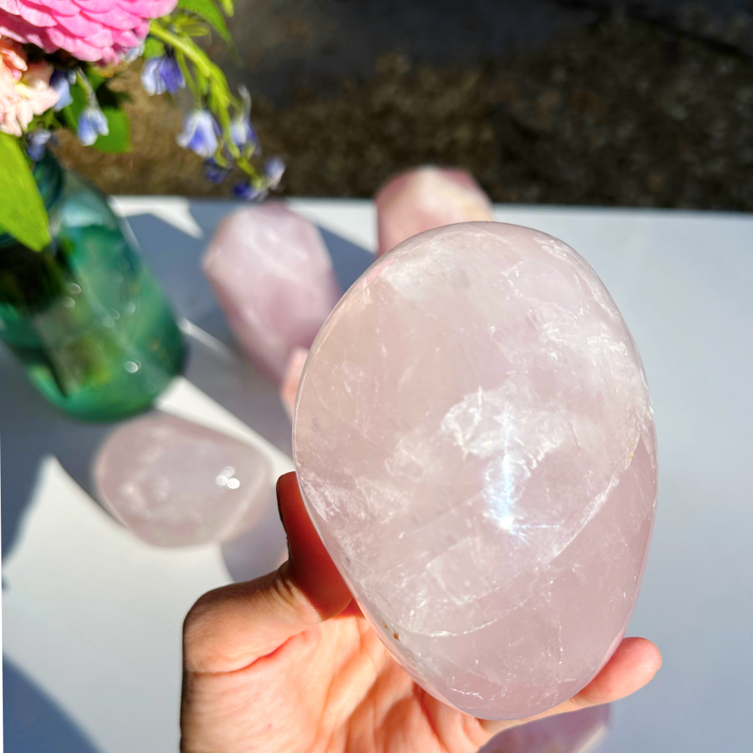 Rose Quartz Freeform - A - Baltic Mermaid