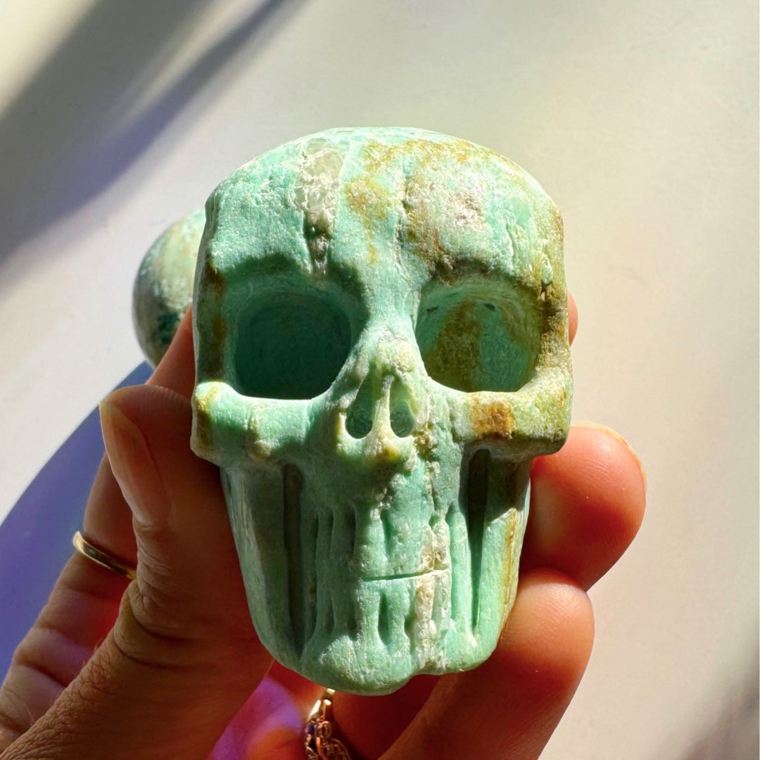 Peruvian Blue Opal Skull - Baltic Mermaid