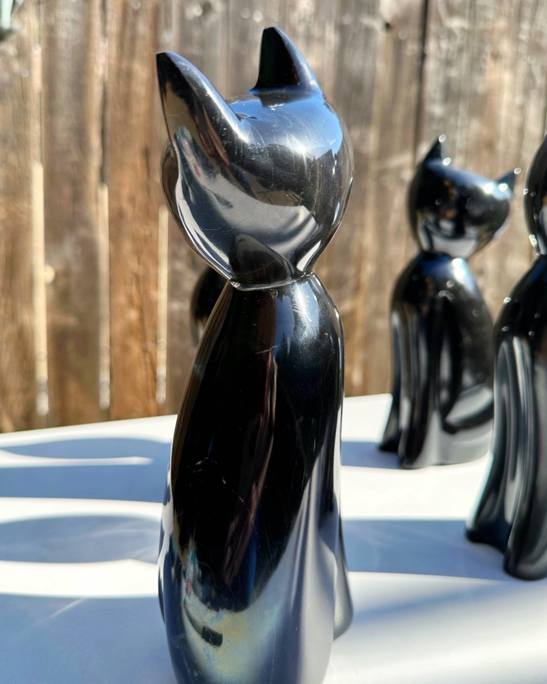 Large Marble Kitty Cat - B - Baltic Mermaid