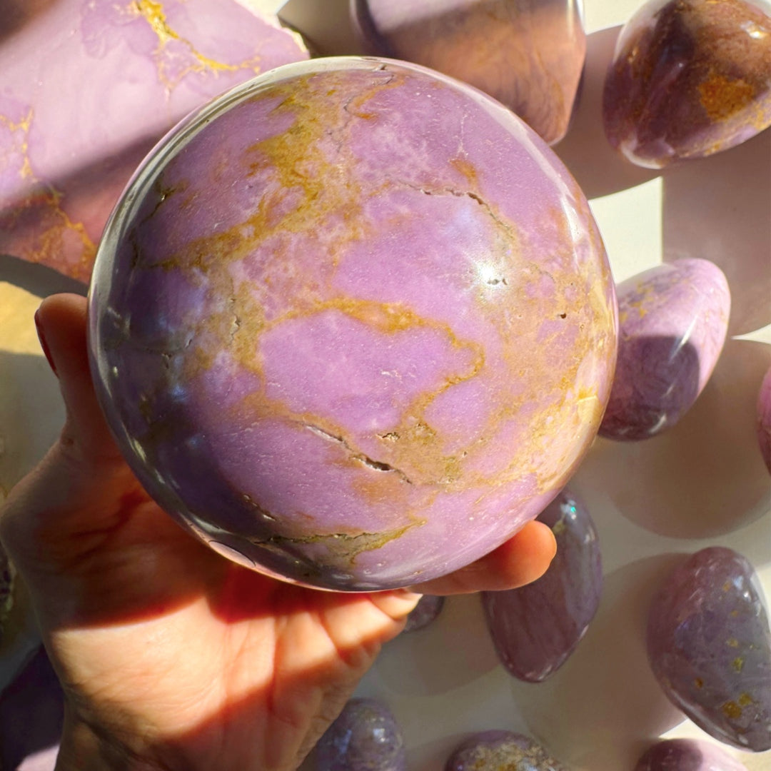 Phosphosiderite Large Sphere - AAA - Baltic Mermaid