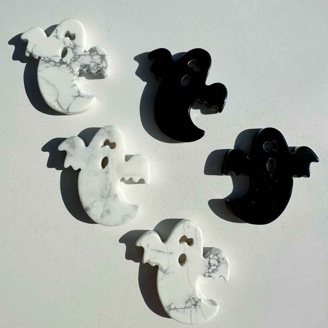 Howlite & Black Obsidian Ghosts - Baltic Mermaid