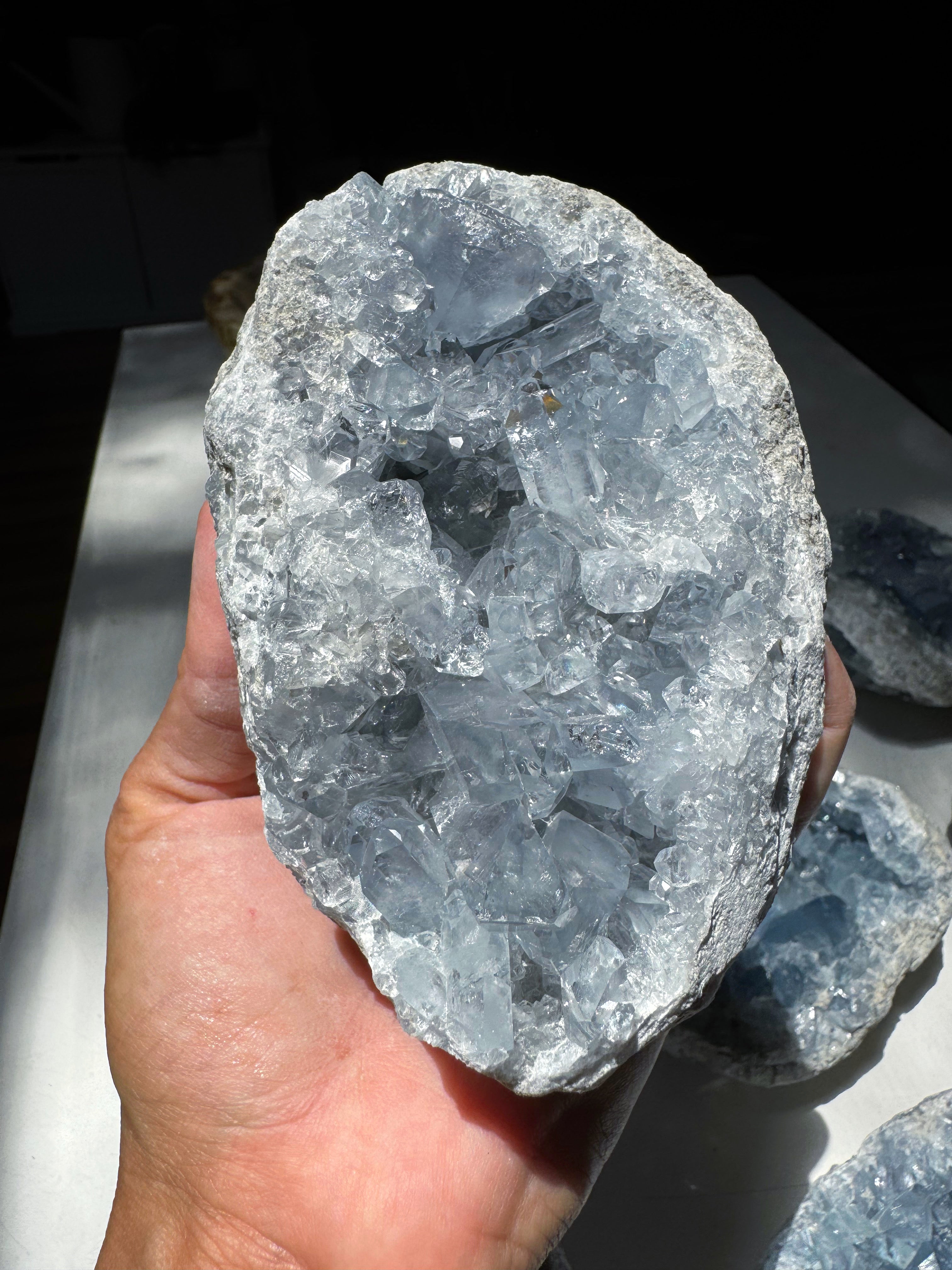 Celestite Cluster Baltic Mermaid