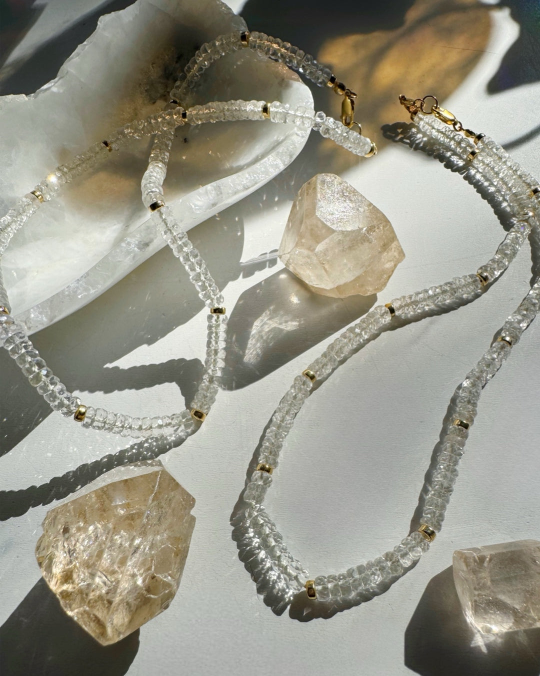 “Rihanna” - White Topaz Gemstone Candy Necklace - Baltic Mermaid