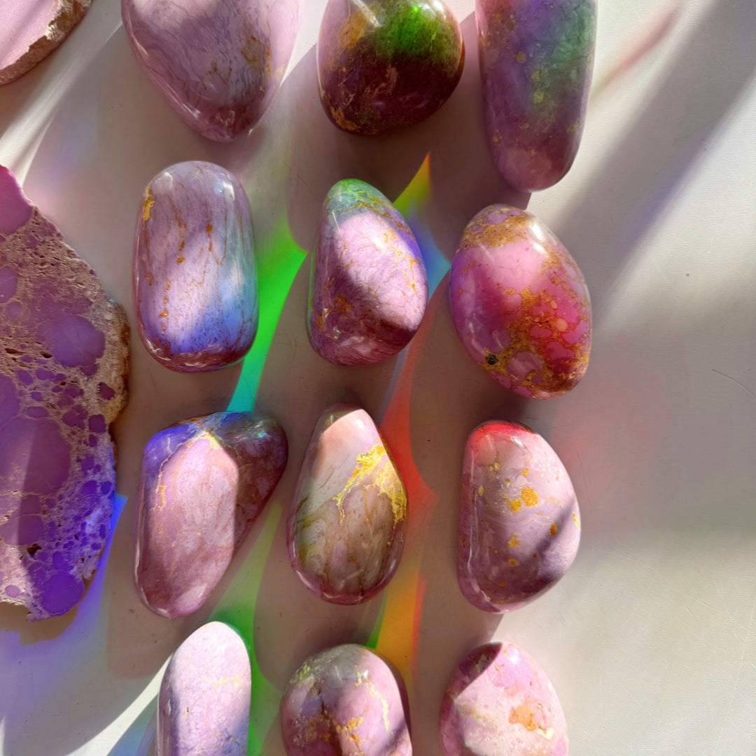 Phosphosiderite Palm Stones - AAA - Baltic Mermaid