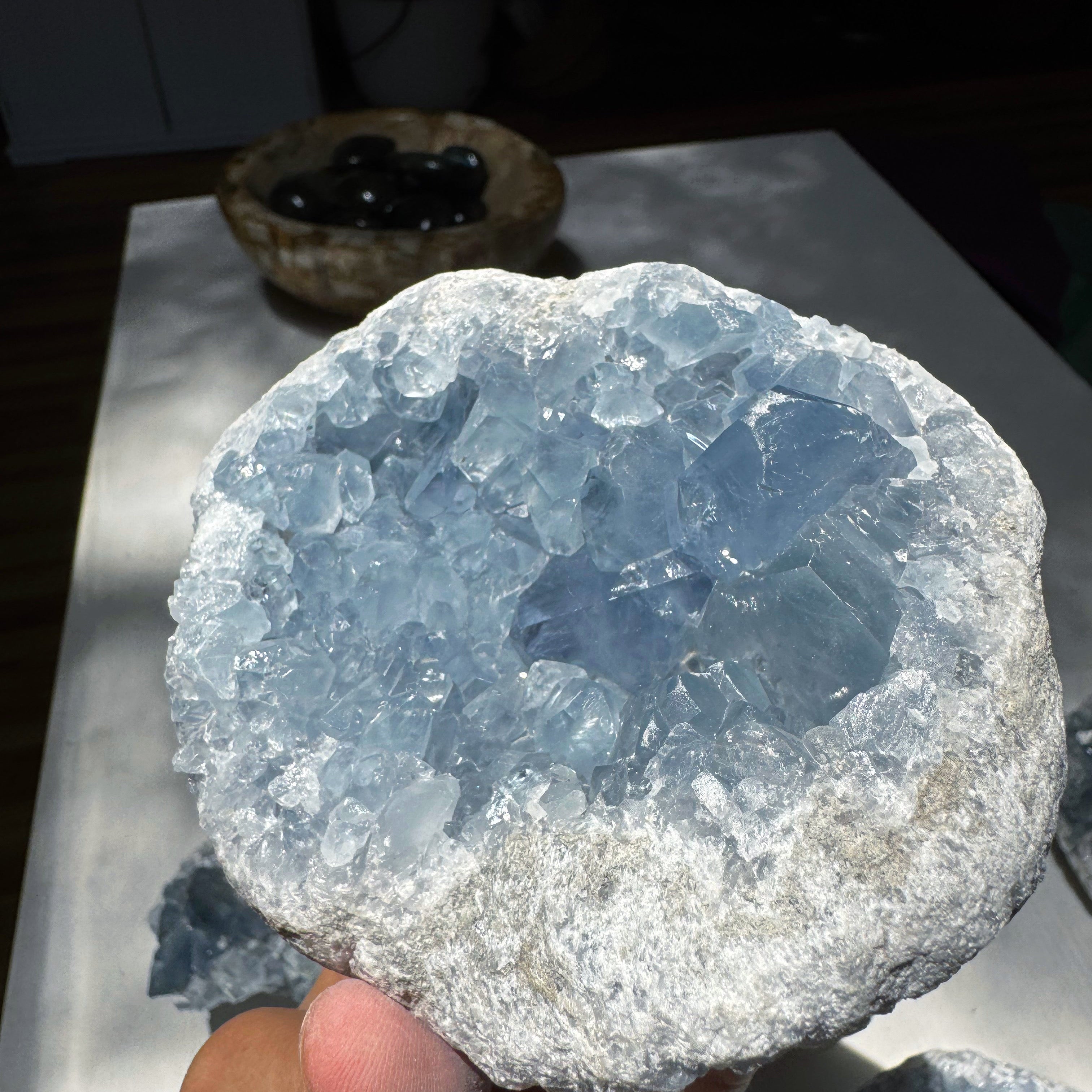 Celestite Cluster Baltic Mermaid