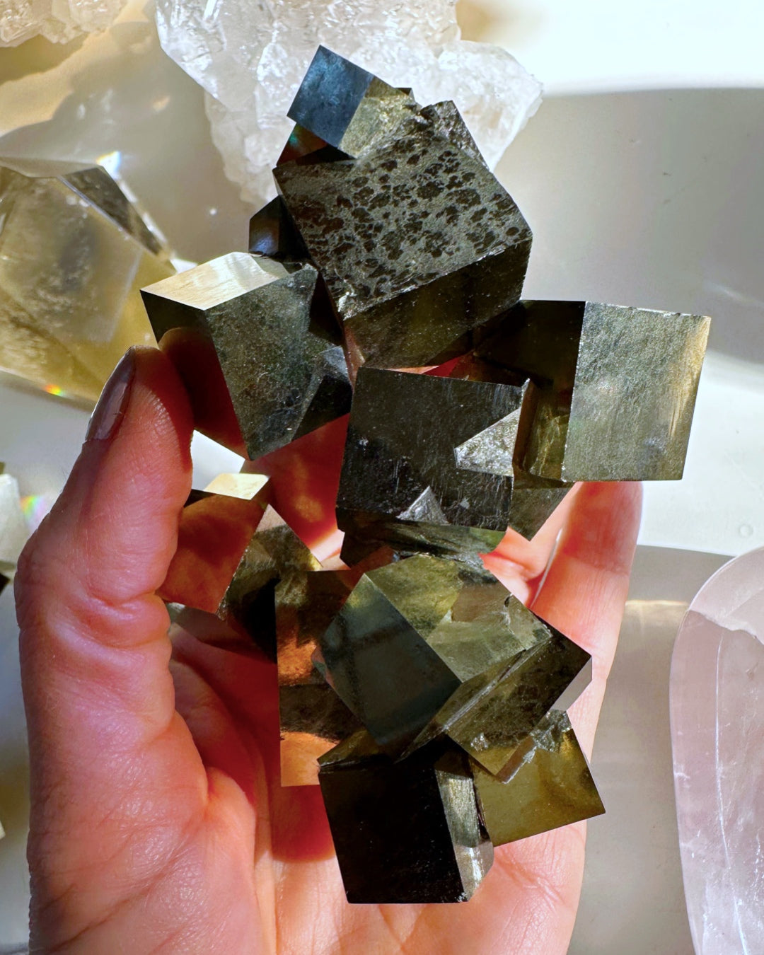 Pyrite Cube Cluster - AAA - Baltic Mermaid