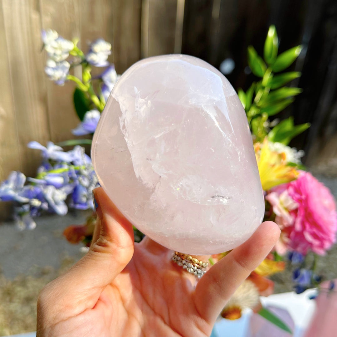 Rose Quartz Freeform - C - Baltic Mermaid