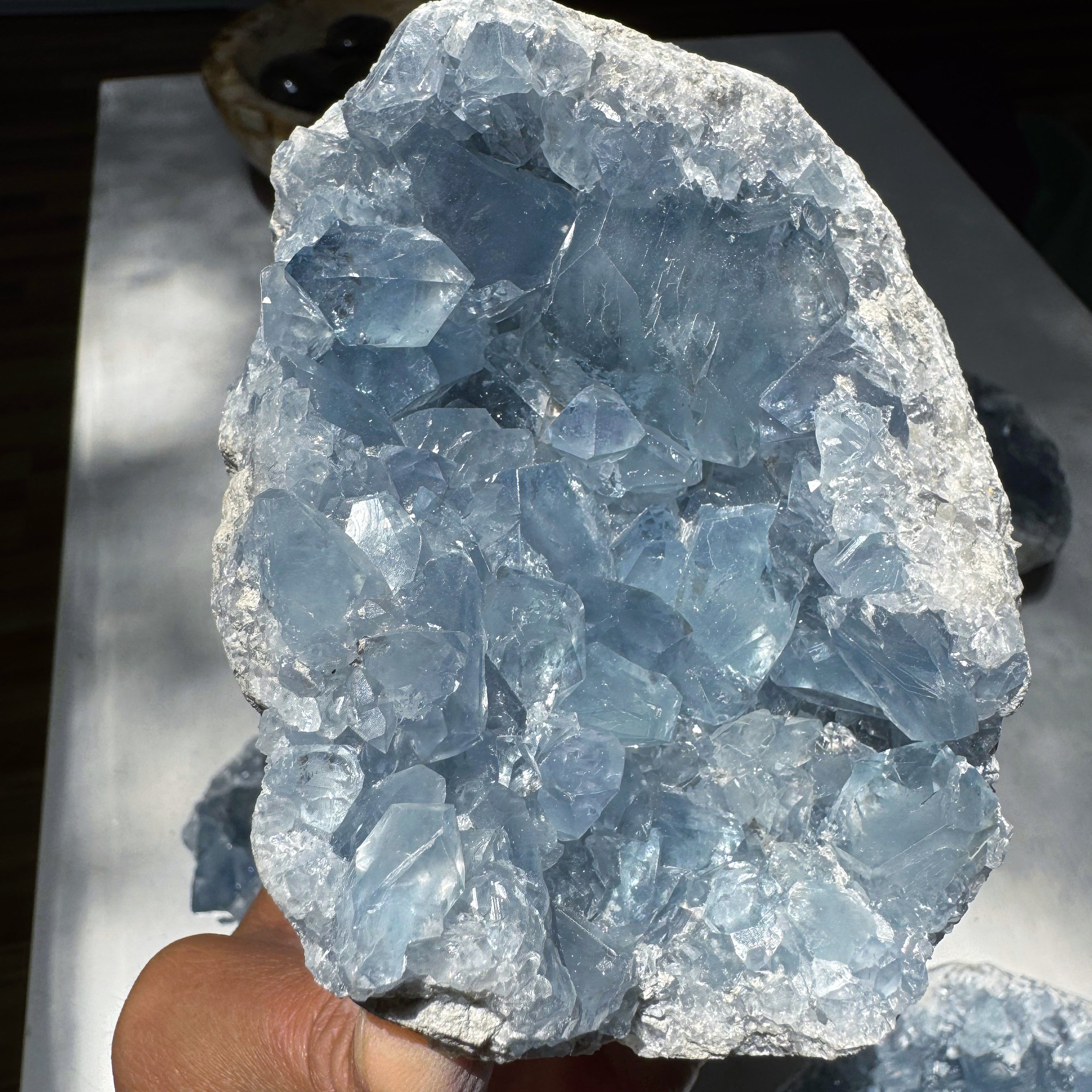 Celestite Cluster Baltic Mermaid