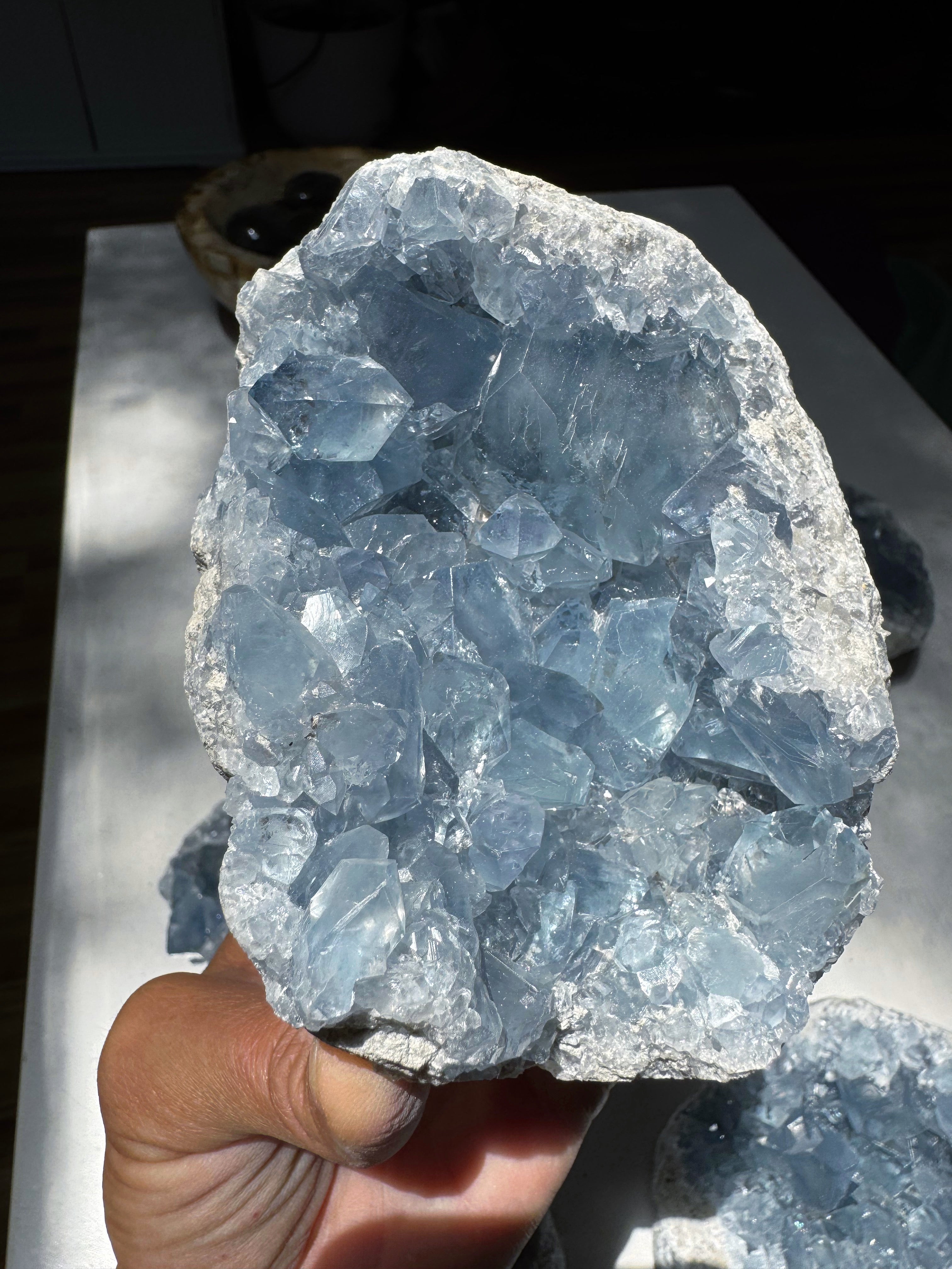 Celestite Cluster Baltic Mermaid