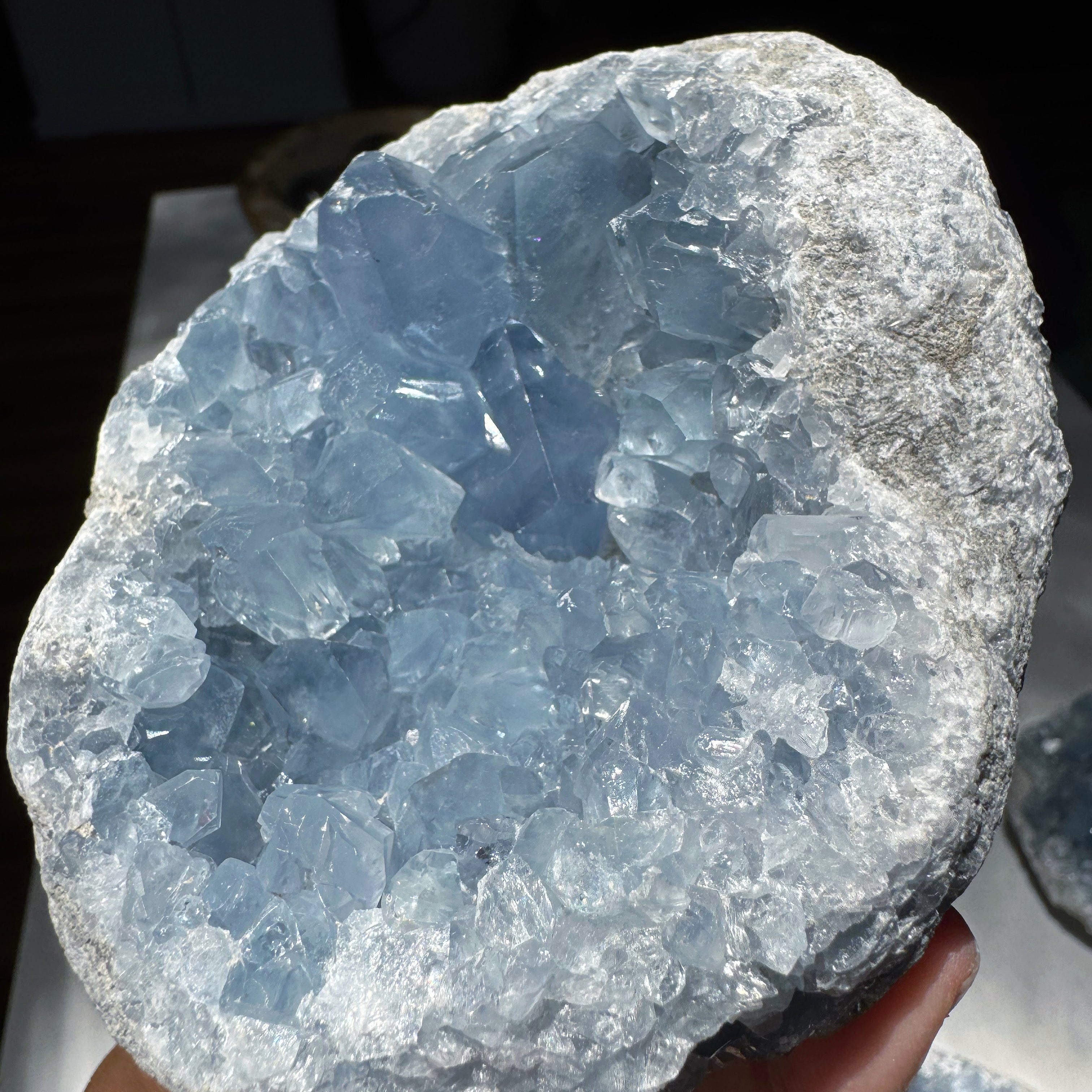 Celestite Cluster Baltic Mermaid