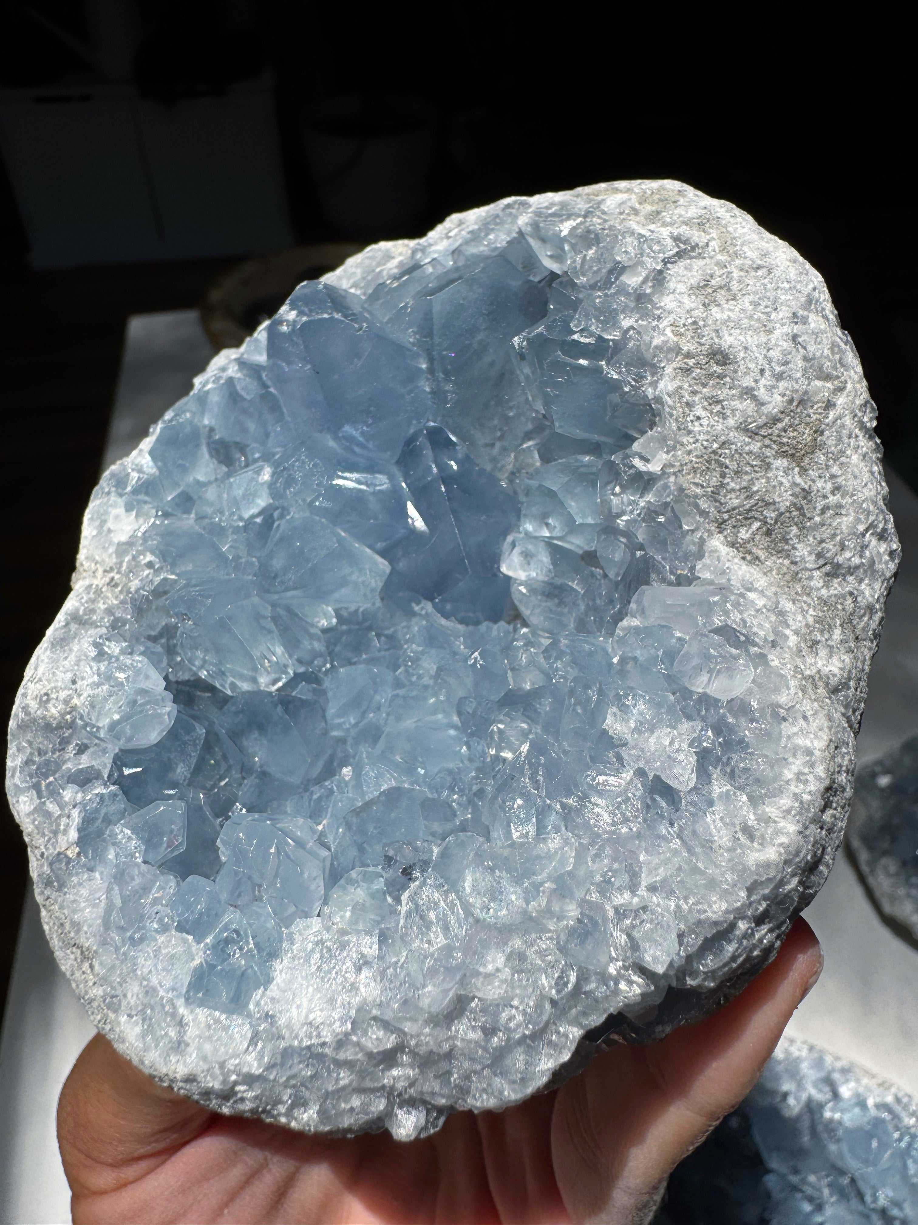 Celestite Cluster Baltic Mermaid