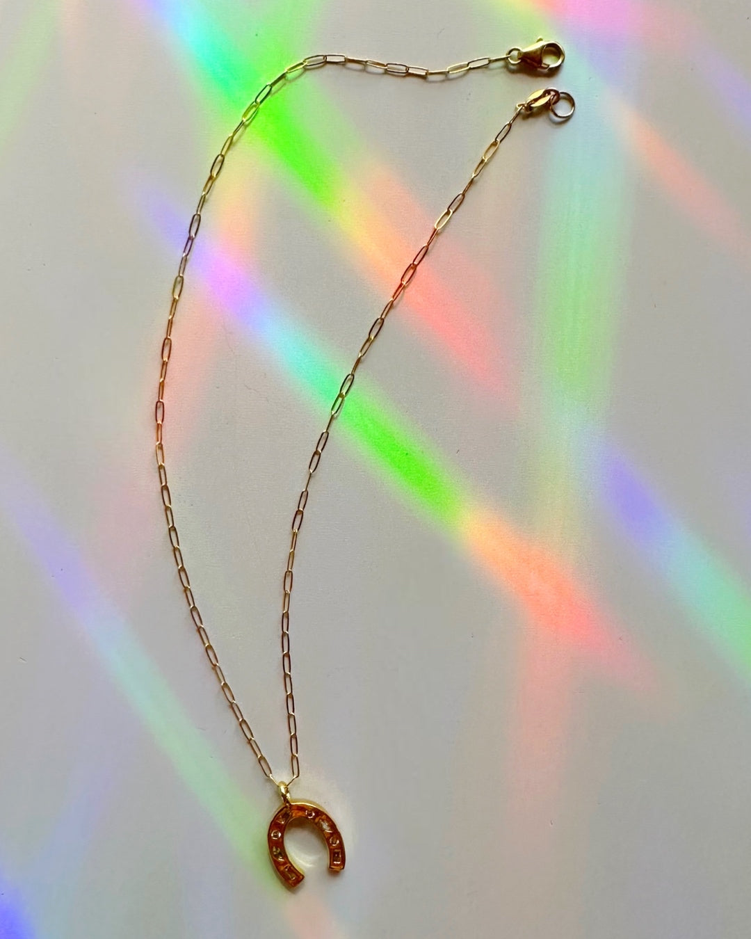 Gold Filled Horseshoe Necklace - Baltic Mermaid