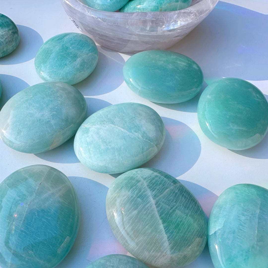 Amazonite Palm Stones - Baltic Mermaid
