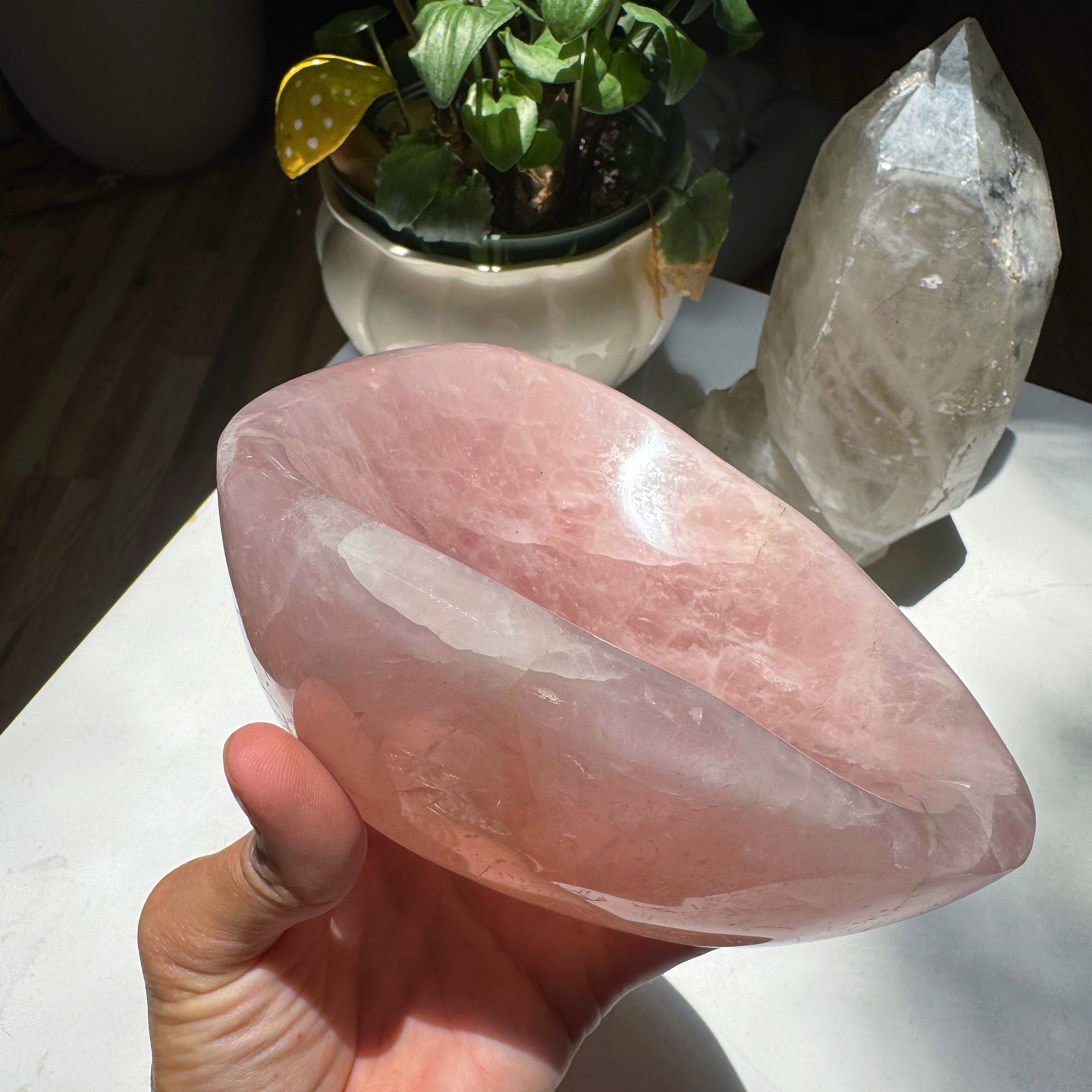 Rose Quartz Bowl Baltic Mermaid