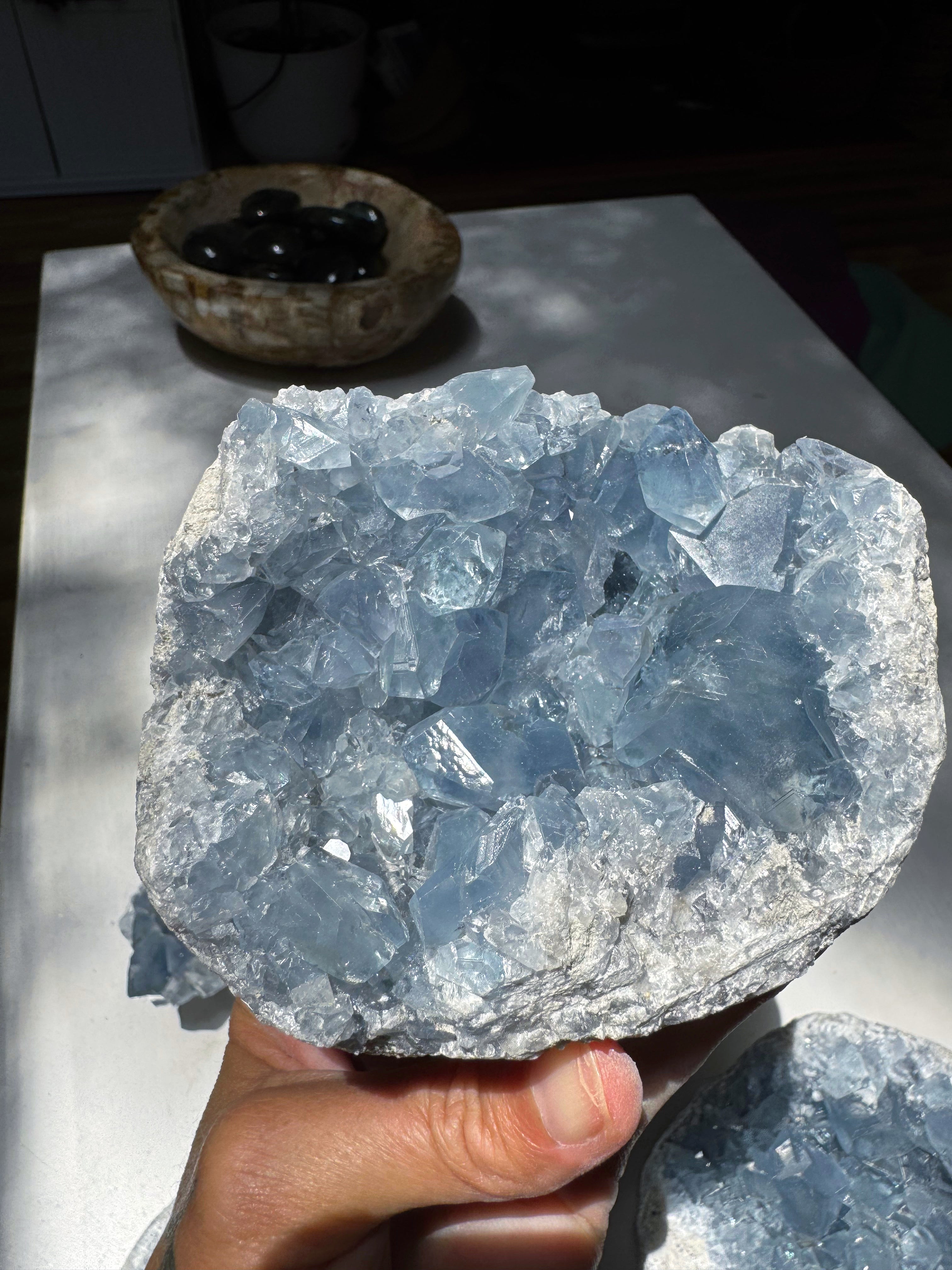 Celestite Cluster Baltic Mermaid