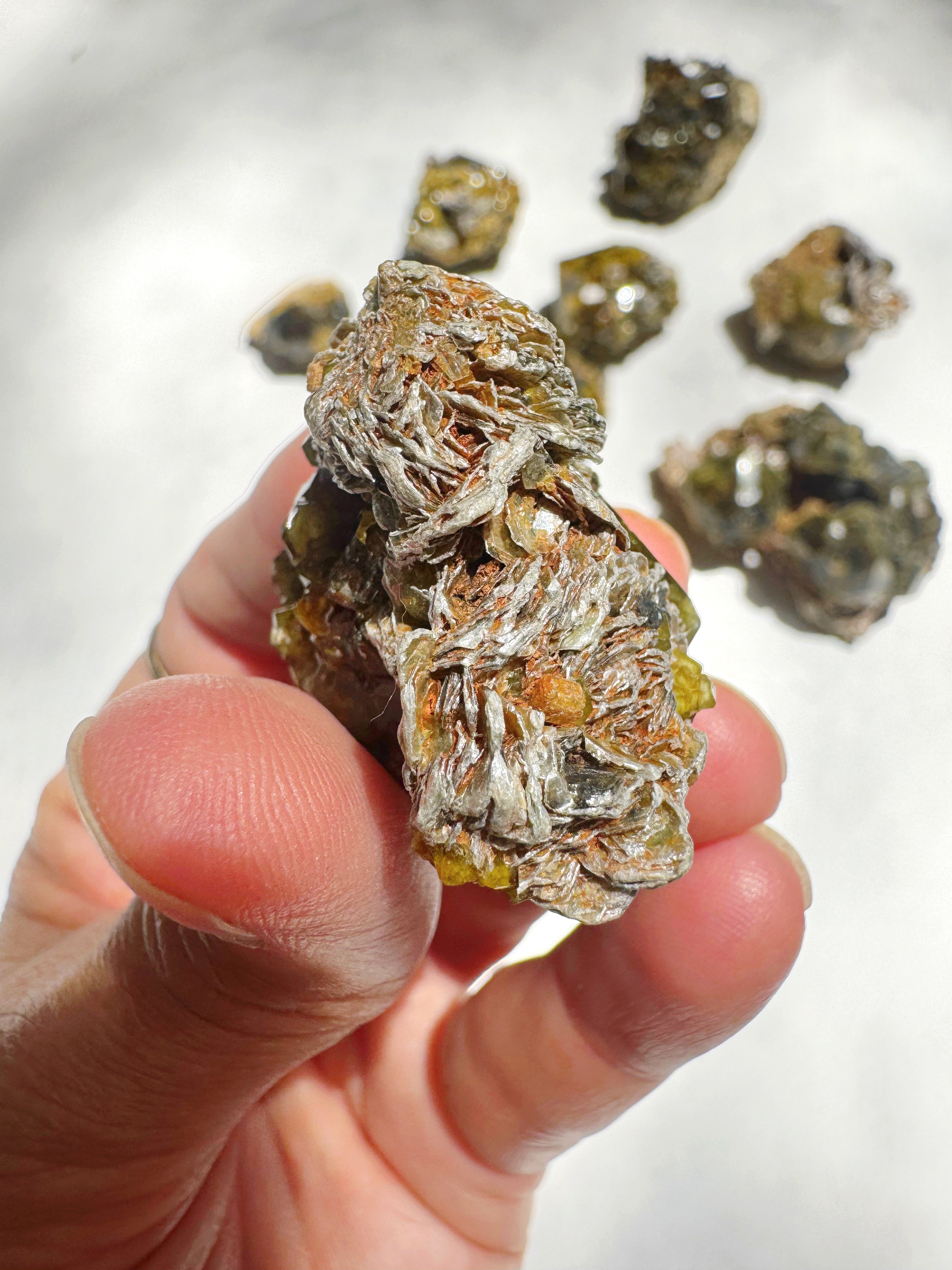 Rare Mali Green Grossular Andradite Garnet w/ Clinochlore AAA Quality Baltic Mermaid