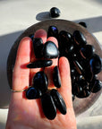 Black Obsidian Tumbled Stones - Baltic Mermaid