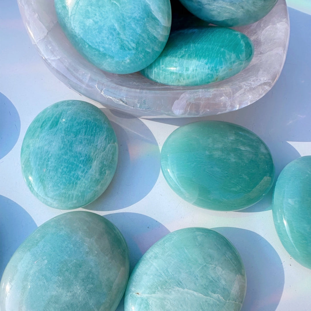 Amazonite Palm Stones - Baltic Mermaid
