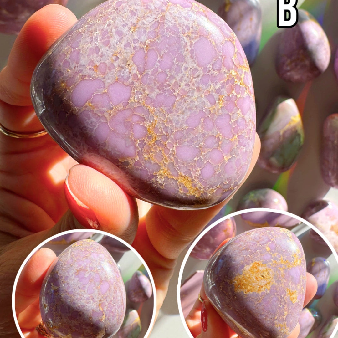 Phosphosiderite Palm Stones - AAA - Baltic Mermaid