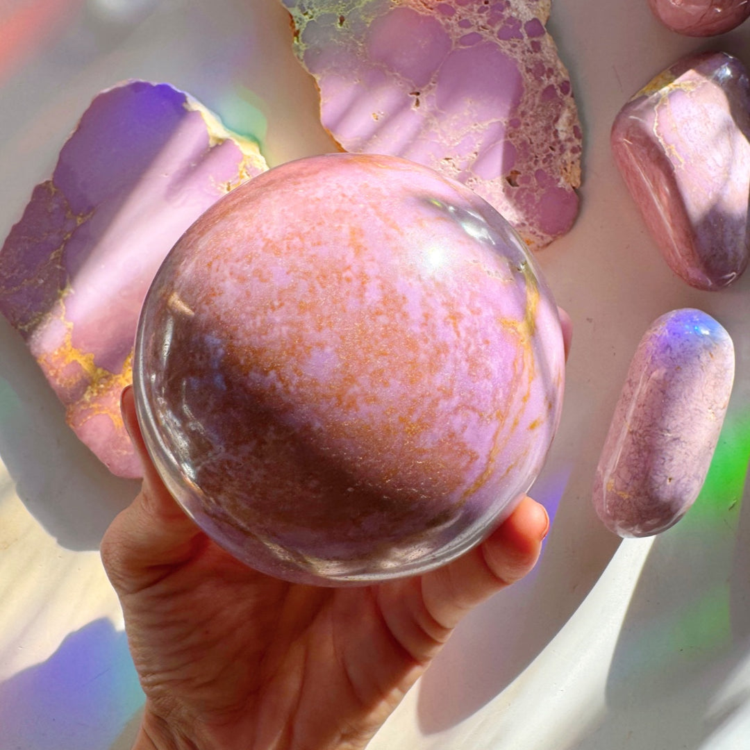 Phosphosiderite Large Sphere - AAA - Baltic Mermaid