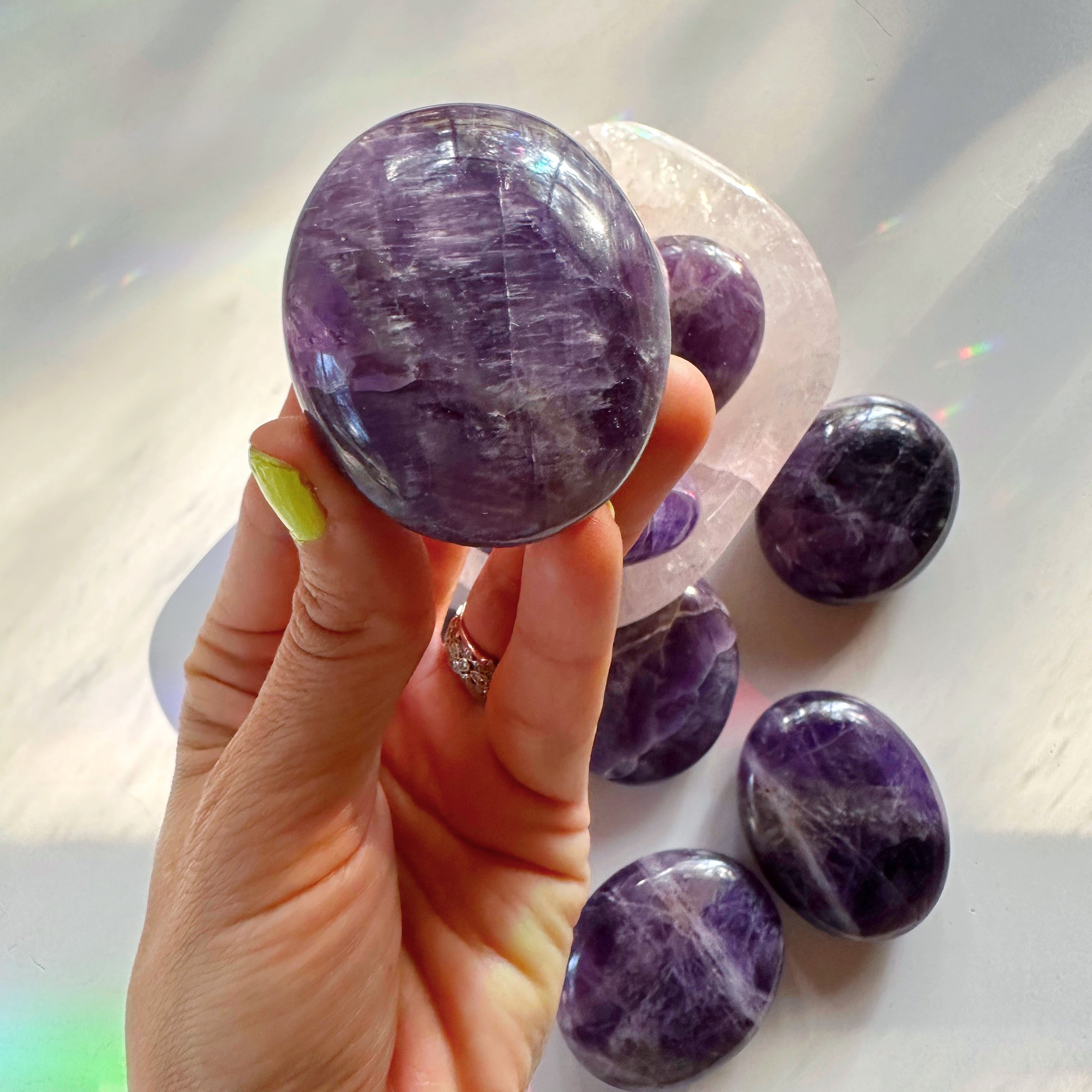 Amethyst Palm Stones from India - Baltic Mermaid