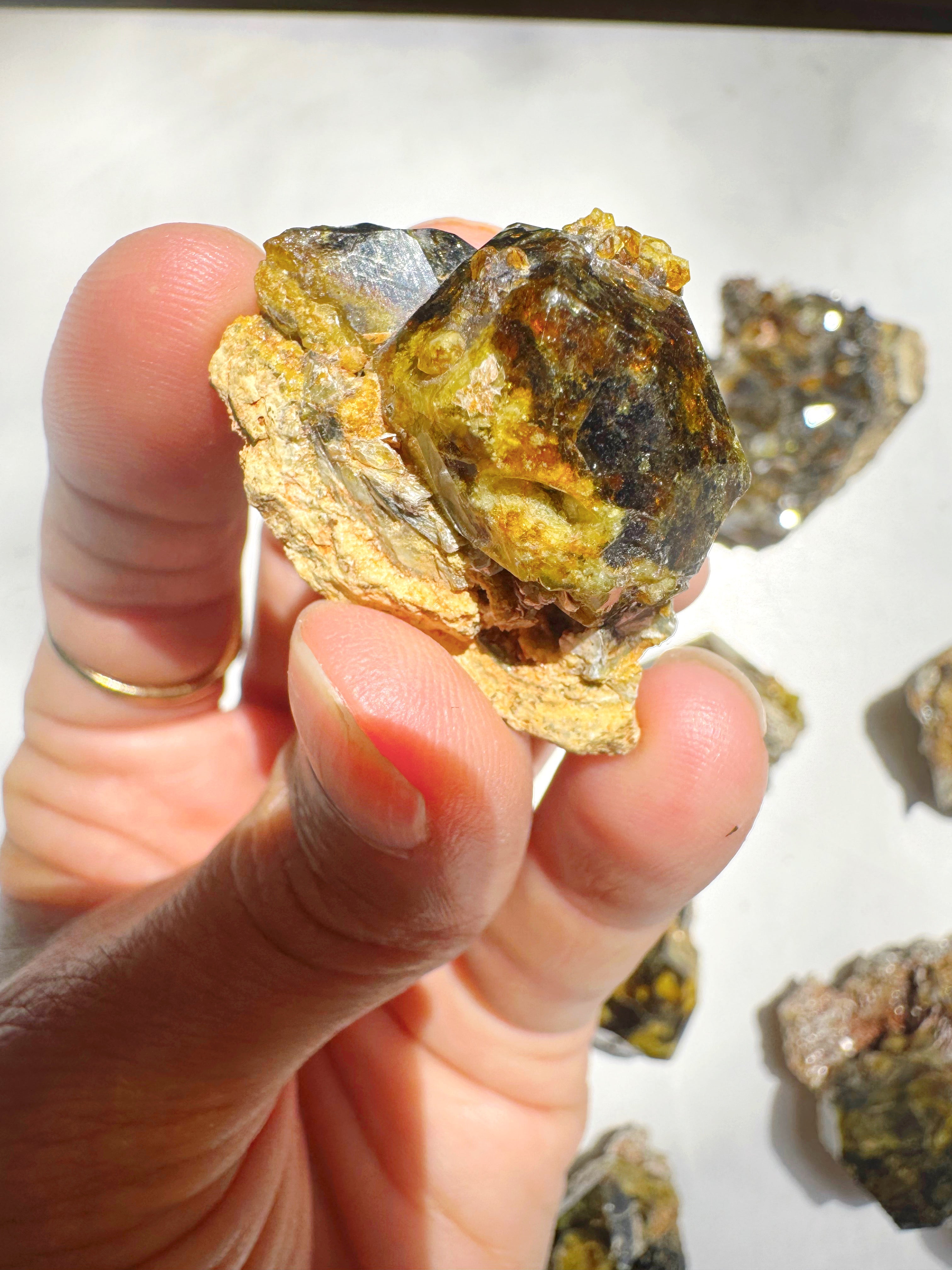 Rare Mali Green Grossular Andradite Garnet w/ Clinochlore AAA Quality Baltic Mermaid