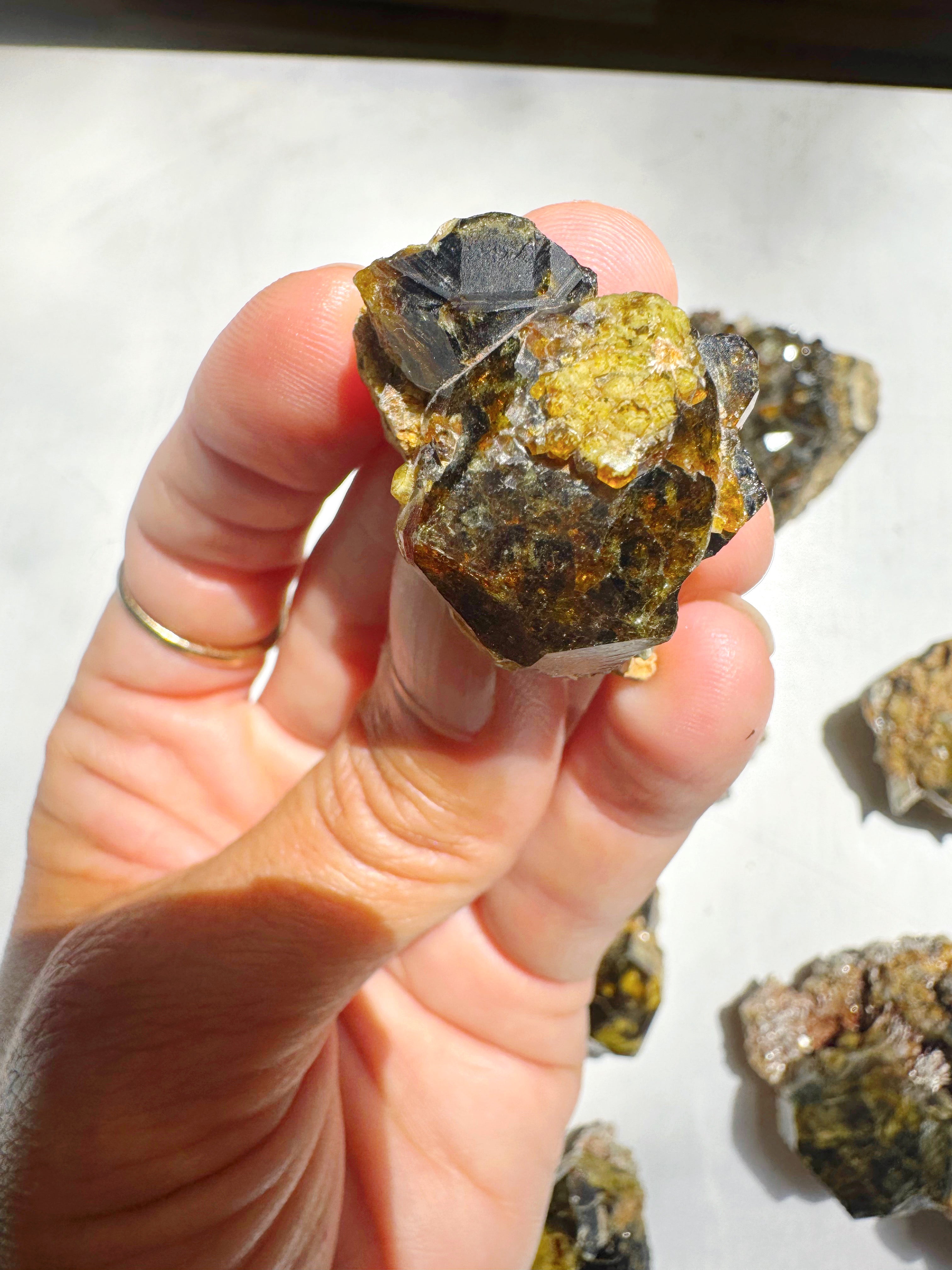 Rare Mali Green Grossular Andradite Garnet w/ Clinochlore AAA Quality Baltic Mermaid