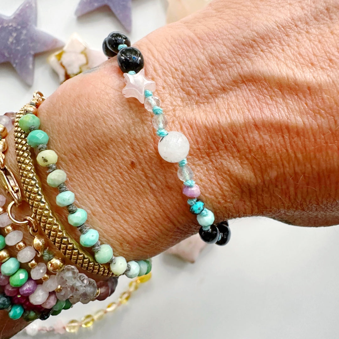 “Wish” Baltic Amber & Gemstone Bracelet - Baltic Mermaid