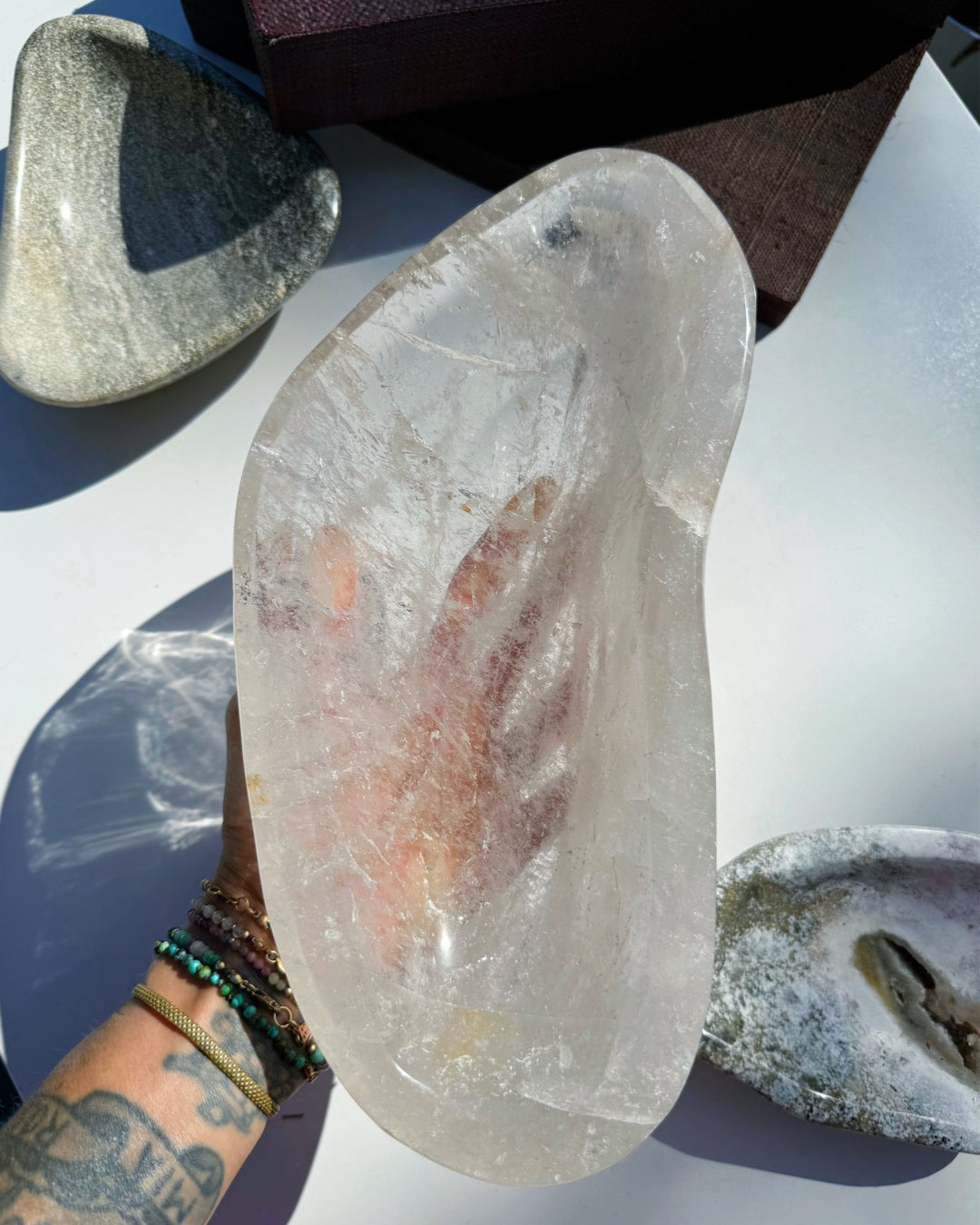 Light Smoky Quartz Dish - Baltic Mermaid