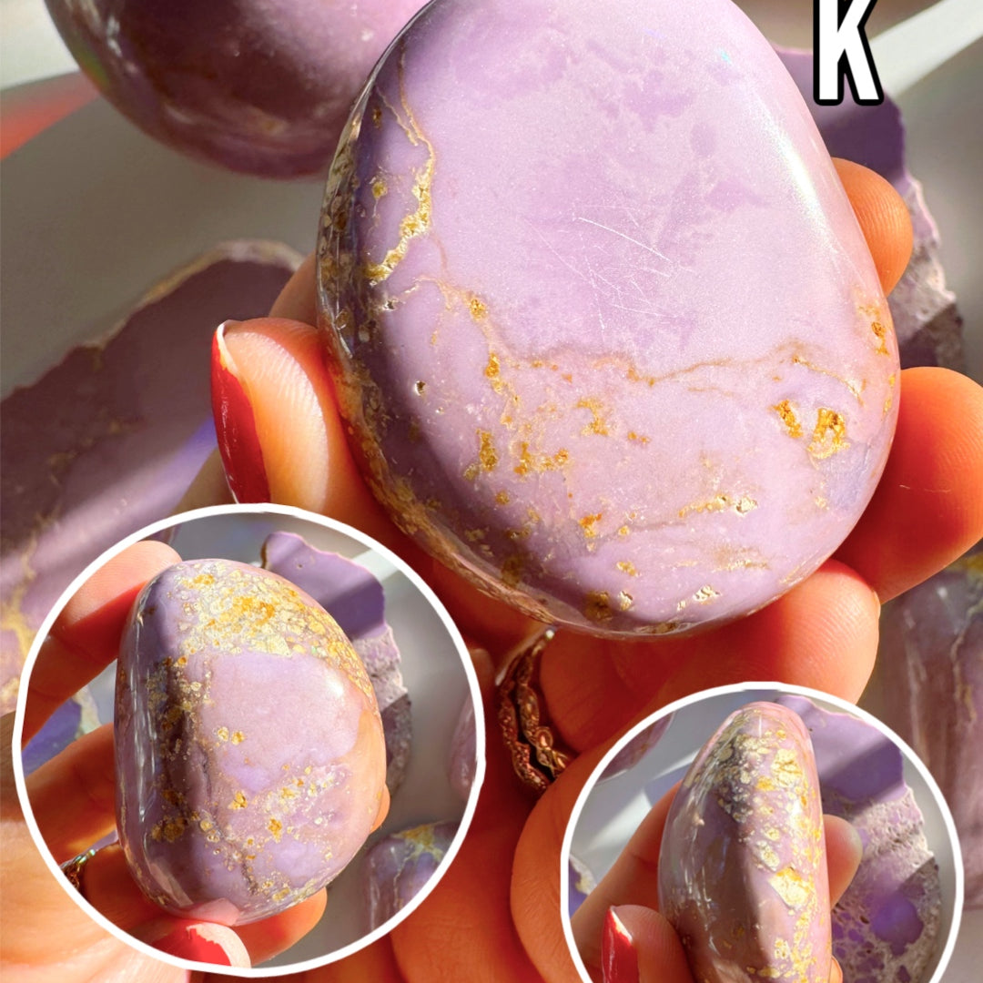 Phosphosiderite Palm Stones - AAA - Baltic Mermaid